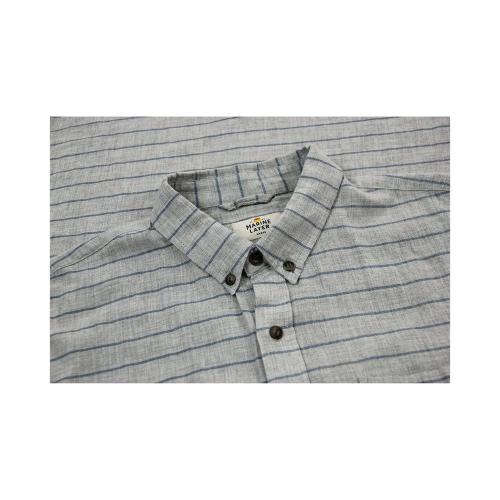 Marine Layer Long Sleeve Button Down Cotton Shirt